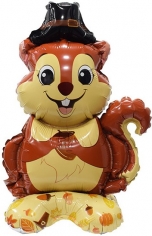 Шар Фигура 3D на подставке, Бурундук (в упаковке)         
